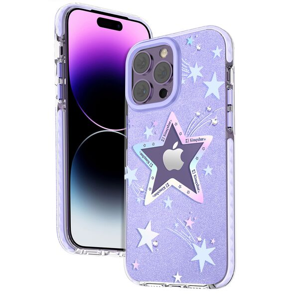 Kingxbar Heart Star Apple iPhone 14 Plus / 15 Plus purple star