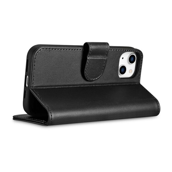 iCarer Wallet Anti-RFID 2in1 Apple iPhone 14 black