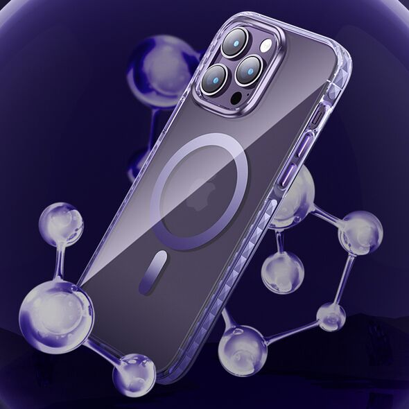 Kingxbar PQY Ice Crystal MagSafe Apple iPhone 14 Plus / 15 Plus purple