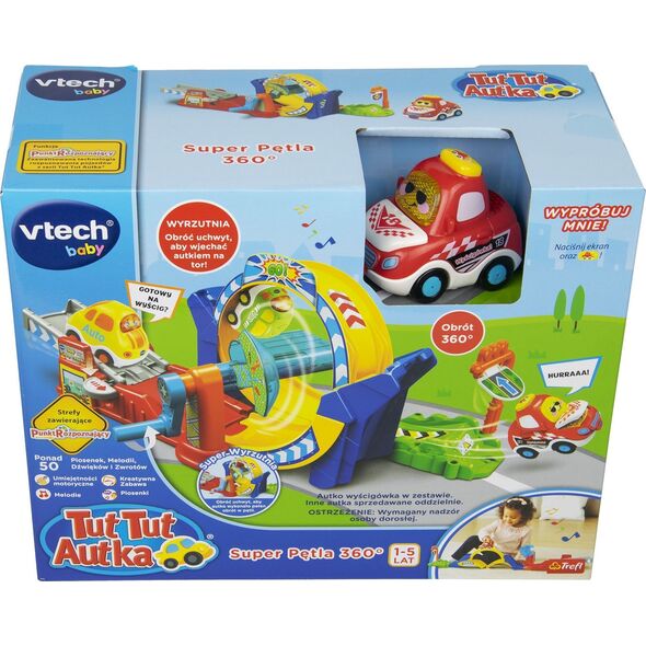 Vtech Wyrzutnia Tut Tut Autka Diabelska Pętla 360  (61429 VTECH)