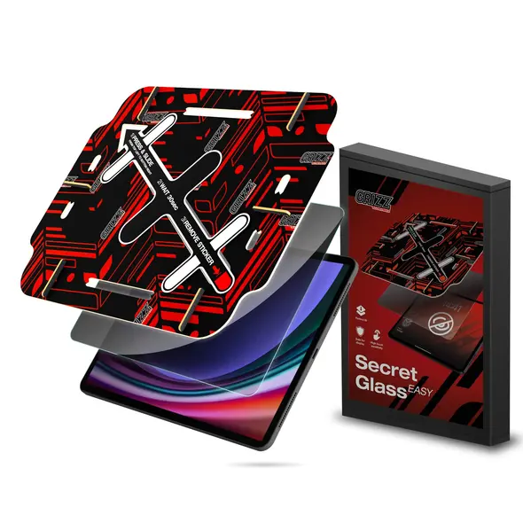 Privacy Glass GrizzGlass SecretGlass Easy for Samsung Galaxy Tab S9+ Plus / S10+ Plus
