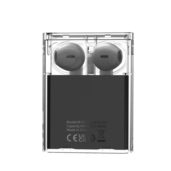 Joyroom JR-TC1 IceLens Series LED TWS wireless headphones black