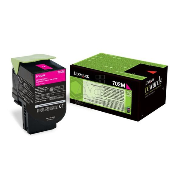 LEXMARK CS310/410/510 MAGENTA TONER CRTR SC (702M) RETURN 1k (70C20M0) (LEX70C20M0) έως 12 άτοκες Δόσεις
