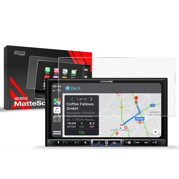 Matte GrizzGlass CarDisplay Protection Alpine iLX-705D