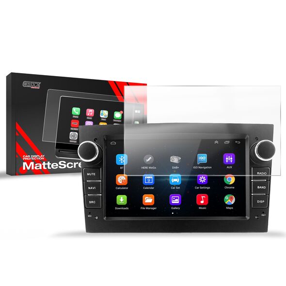 Matte GrizzGlass CarDisplay Protection car radio Android Opel 2DIN 7"