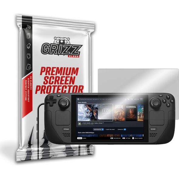 GrizzGlass HybridGlass Valve Steam Deck LCD / OLED