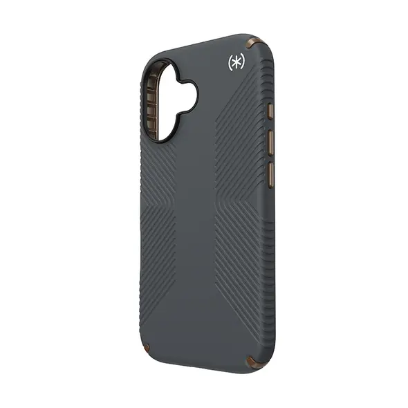 Case Speck Presidio2 Grip Apple iPhone 16 (Charcoal Grey / Cool Bronze / White)