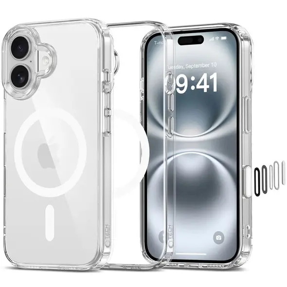 Tech-Protect Flexair Hybrid CC MagSafe Apple iPhone 16 Clear