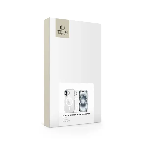 Tech-Protect Flexair Hybrid CC MagSafe Apple iPhone 16 Clear