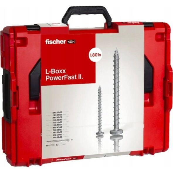 Zestaw narzędzi Fischer Fischer PowerFast II L-BOXX PanHead Set