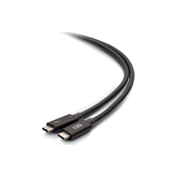 Kabel USB C2G C2G 6ft Thunderbolt 4 USB C Active Cable - USB C to USB C - 40Gbps - M/M - Thunderbolt-Kabel - 24 pin USB-C (M) zu 24 pin USB-C (M) - USB 3.2 / DisplayPort 2.1 / Thunderbolt 4 - 30 V - 1.83 m - USB-Stromversorgung (100 W), Support von 8K 60