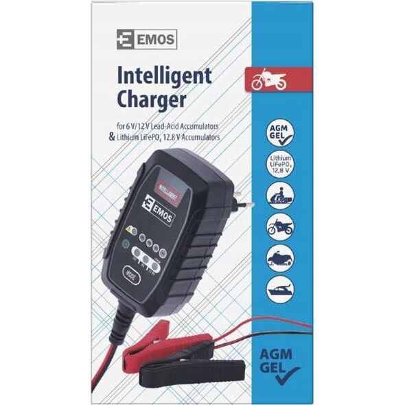 Car battery charger 6/12V 0.8A 1.2-30Ah