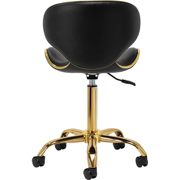 Gabbiano taboret kosmetyczny Q-4599G Złoto Czarny