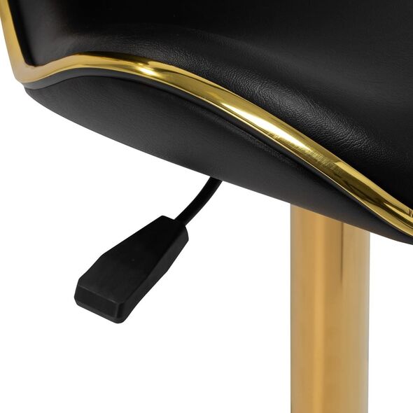 Gabbiano taboret kosmetyczny Q-4599G Złoto Czarny