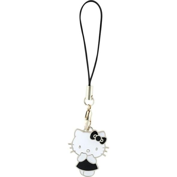 Hello Kitty zawieszka HKCPMKK Phone       Strap czarny/black Charm Kitty Cute