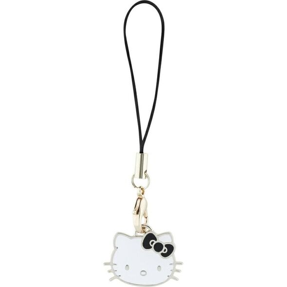 Hello Kitty zawieszka HKCPMKHK Phone      Strap czarny/black Charm Kitty Head