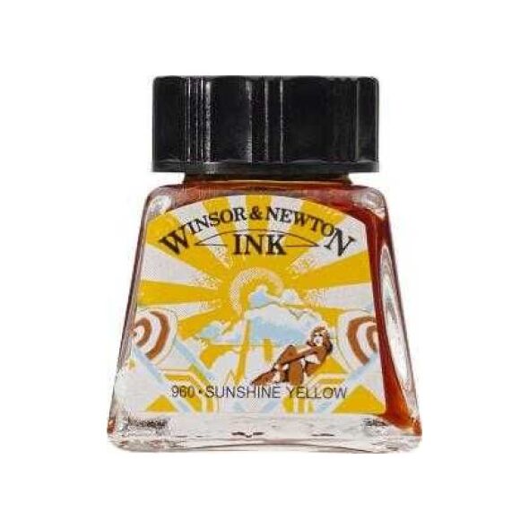 Winsor & Newton Winsor & Newton Tusz rysunkowy Sunshine Yellow 14ml uniw