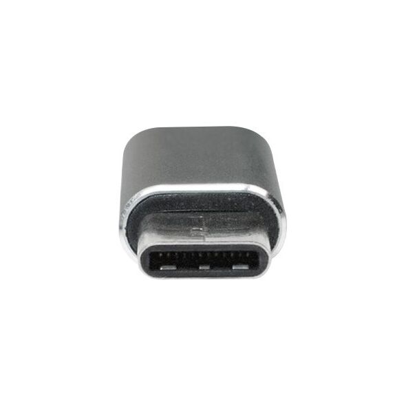 Adapter USB LogiLink USB-C - microUSB Srebrny  (AU0041)