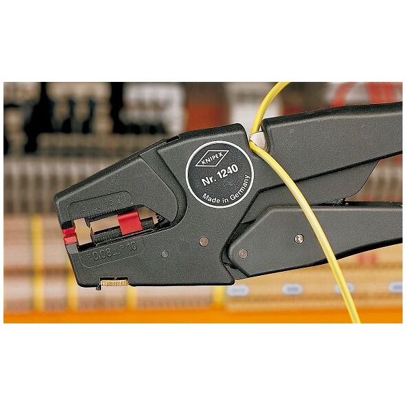 Knipex Szczypce do ściągania izolacji samonastawne 200mm (12 40 200 SB)