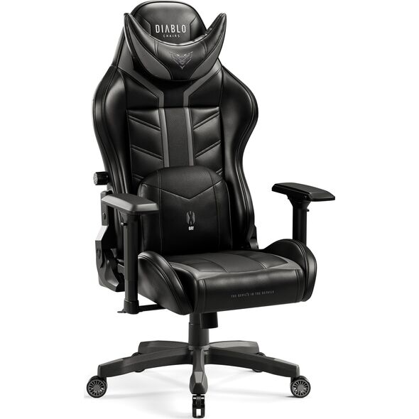 Fotel Diablo Chairs X-Ray 2.0 King Size, Czarno-szary, XL
