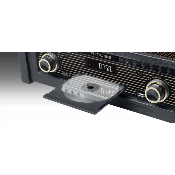 Radio Muse Muse Turntable micro system MT-115W USB port, Bluetooth, CD player, Wireless connection, AUX in, FM radio,