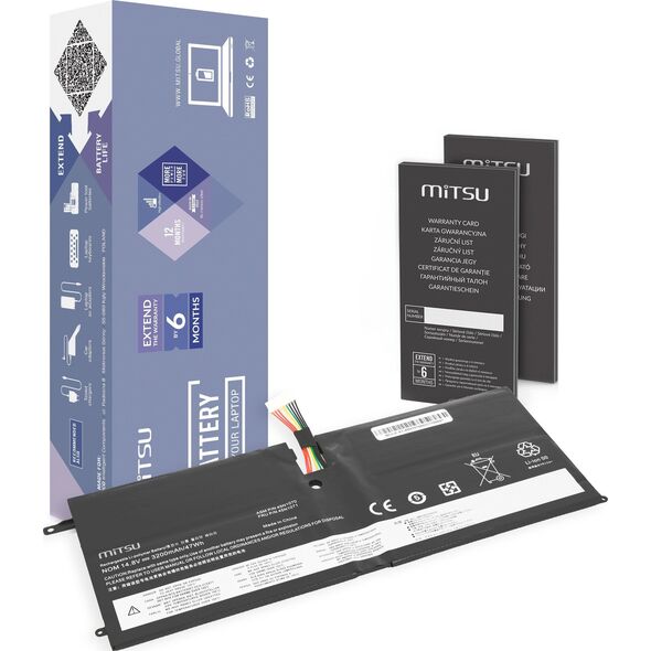 Zasilacz do laptopa Mitsu Bateria 45N1070 do Lenovo Thinkpad X1 Carbon