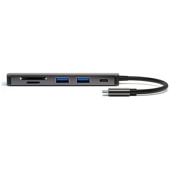 4smarts Προσαρμογέας USB Hub 4smarts 6in1 με DeX-Funktion, spacegrau 13357030 4250774955341