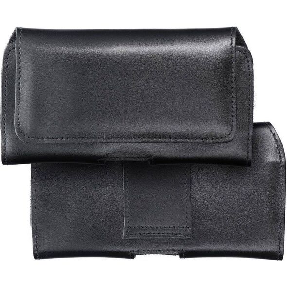 OEM Kabura uniwersalna do paska skórzana ROYAL pozioma rozmiar 3XL do Umidigi Bison 2 Pro / GT2 Pro 5G / X10 Pro / 202 DOOGEE S98 / S96 Pro / S88 Pro / S58 Pro 6 / S40 Pro HAMMER Blade 5G / Iron 3 / Blade 3 CAT S53 czarna