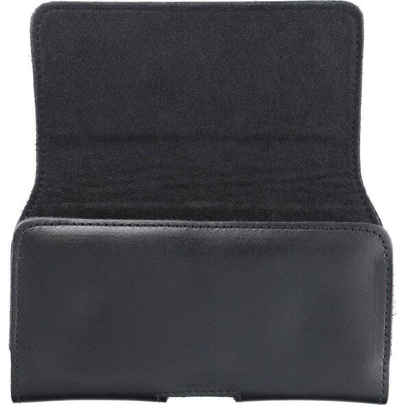 OEM Kabura uniwersalna do paska skórzana ROYAL pozioma rozmiar 3XL do Umidigi Bison 2 Pro / GT2 Pro 5G / X10 Pro / 202 DOOGEE S98 / S96 Pro / S88 Pro / S58 Pro 6 / S40 Pro HAMMER Blade 5G / Iron 3 / Blade 3 CAT S53 czarna
