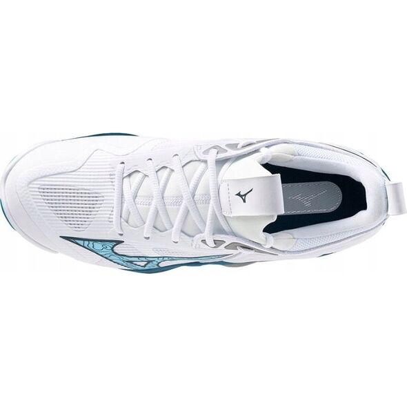 Buty siatkarskie Mizuno WAVE MOMENTUM 3 46 biało niebieskie