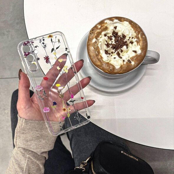 Case SAMSUNG GALAXY A55 5G Tech-Protect FlexAir+ Garden Floral transparent 5906203692231