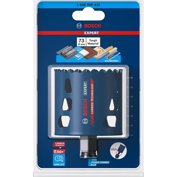 Bosch BOSCH hole saw ToughMaterial 73mm - 2608900435 EXPERT RANGE