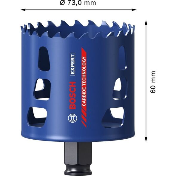 Bosch BOSCH hole saw ToughMaterial 73mm - 2608900435 EXPERT RANGE