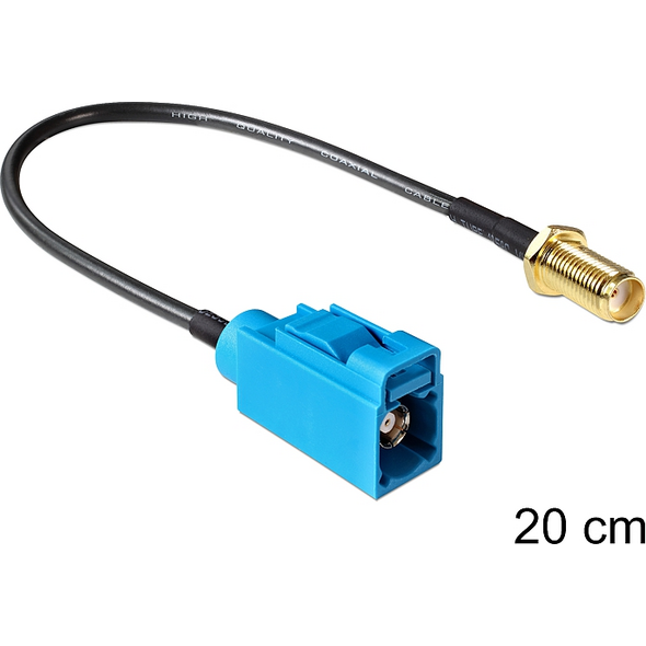 Kabel Delock Antenowy 0.2m czarny (88583)