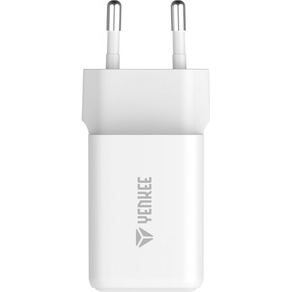 Ładowarka Yenkee Ładowarka sieciowa USB C 2x18W 3A Power delivery 3.0 QC3.0 Biała