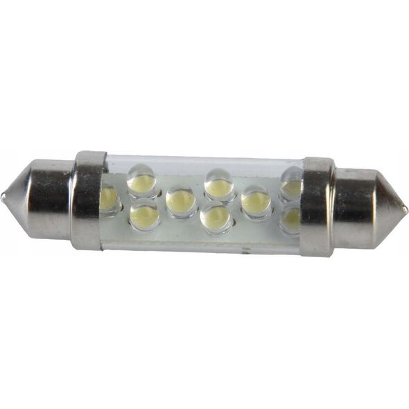 Vipow Żarówka samochodowa  LED 12V 10*42-8LED Sv8,5 biała
