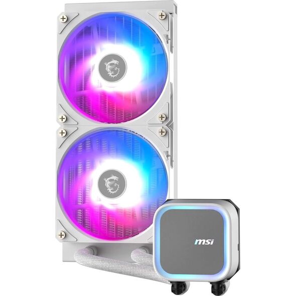 MSI MAG CORELIQUID A13 240 WHITE system chłodzenia komputerów Płyta główna, Procesor Chłodnica cieczy all-in-one 12 cm Biały 1 szt.