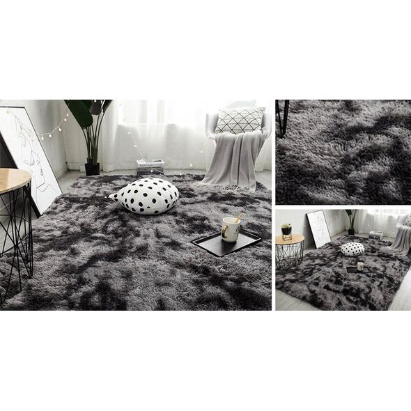 Strado Dywan Ombre Shaggy Strado 120x160 OmbreGrey (Ciemny Szary) uniwersalny