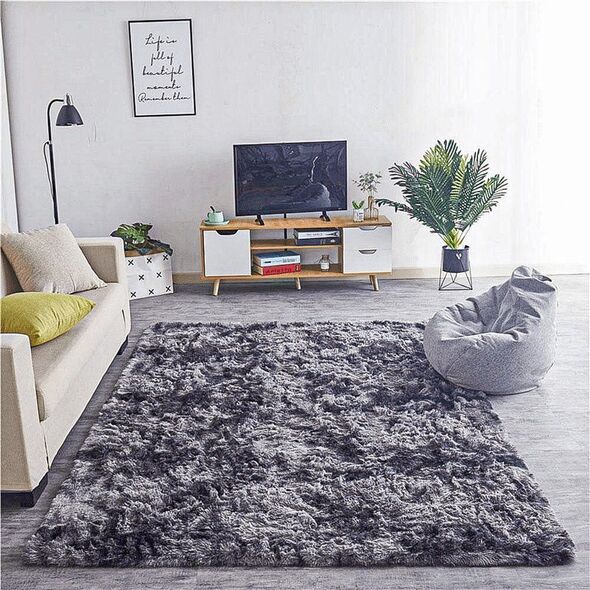 Strado Dywan Ombre Shaggy Strado 120x160 OmbreGrey (Ciemny Szary) uniwersalny