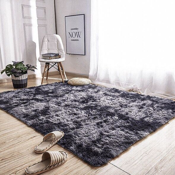 Strado Dywan Ombre Shaggy Strado 120x160 OmbreGrey (Ciemny Szary) uniwersalny