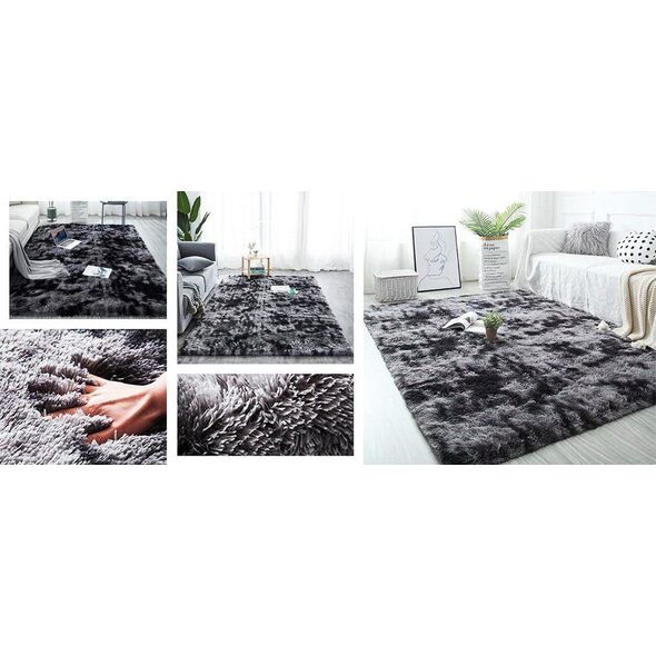 Strado Dywan Ombre Shaggy Strado 120x160 OmbreGrey (Ciemny Szary) uniwersalny
