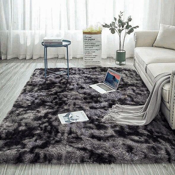 Strado Dywan Ombre Shaggy Strado 120x160 OmbreGrey (Ciemny Szary) uniwersalny