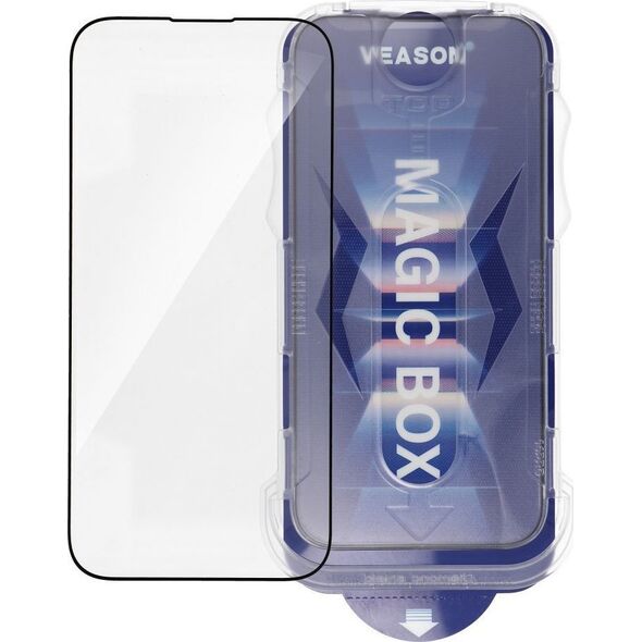 VMAX Szkło Hartowane 6D Pro Veason Easy-Install Glass - do Iphone 15 czarny