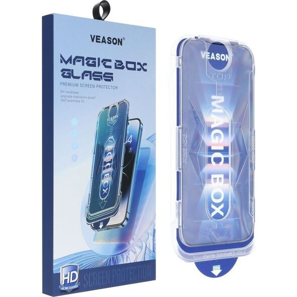 VMAX Szkło Hartowane 6D Pro Veason Easy-Install Glass - do Iphone 15 Pro Max czarny