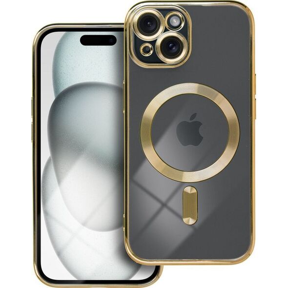 OEM Futerał ELECTRO MAG COVER kompatybilny z MagSafe do IPHONE 15 złoty