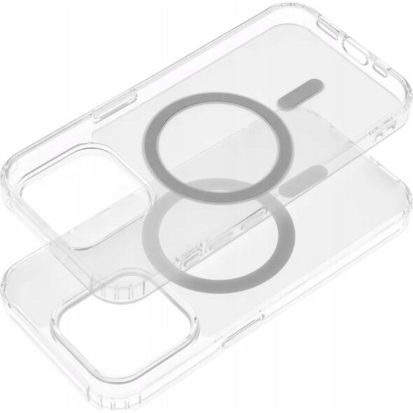 OEM Futerał FROST MAG COVER kompatybilny z MagSafe do IPHONE 15 transparentny
