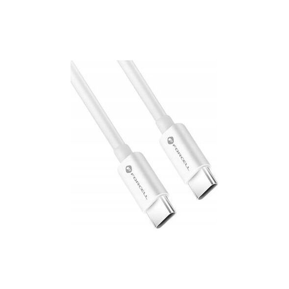 Kabel USB ForCell FORCELL F-ENERGY C339 kabel Typ C do Typ C PD QC4.0 5A 100W 1 m biały