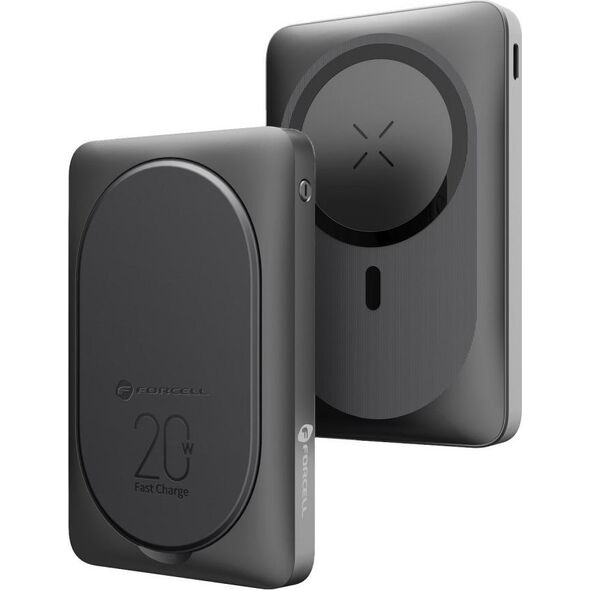 Powerbank ForCell FORCELL F-ENERGY F10K2 MagStand powerbank kompatybilny z MagSafe PD QC3.0 5A 20W 10 000 mAh czarny