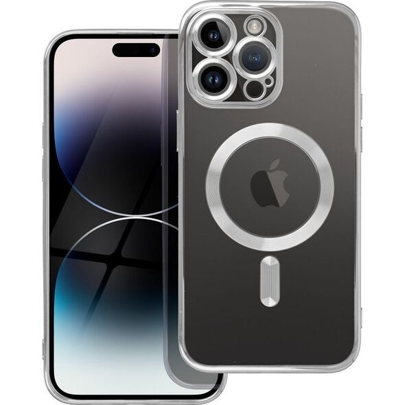 OEM Futerał ELECTRO MAG COVER kompatybilny z MagSafe do IPHONE 14 Pro Max srebrny