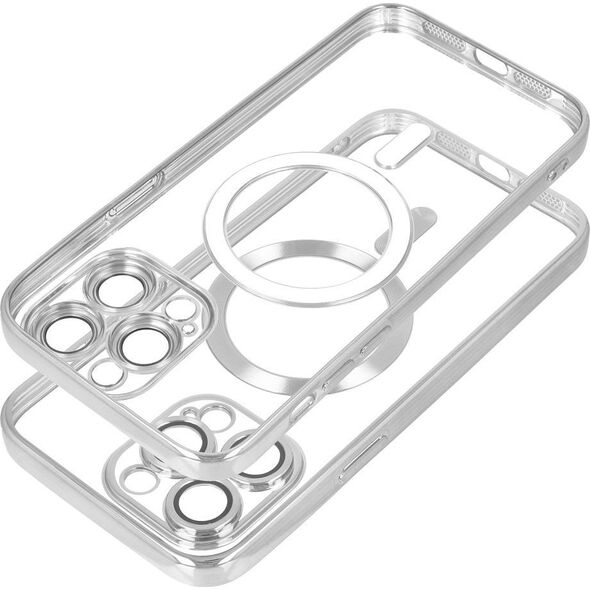 OEM Futerał ELECTRO MAG COVER kompatybilny z MagSafe do IPHONE 14 Pro Max srebrny